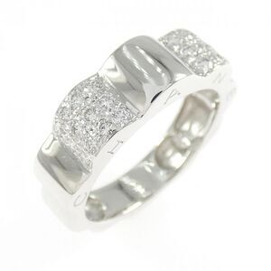 Chanel Profil De Camelia Small 18K White Gold Ring